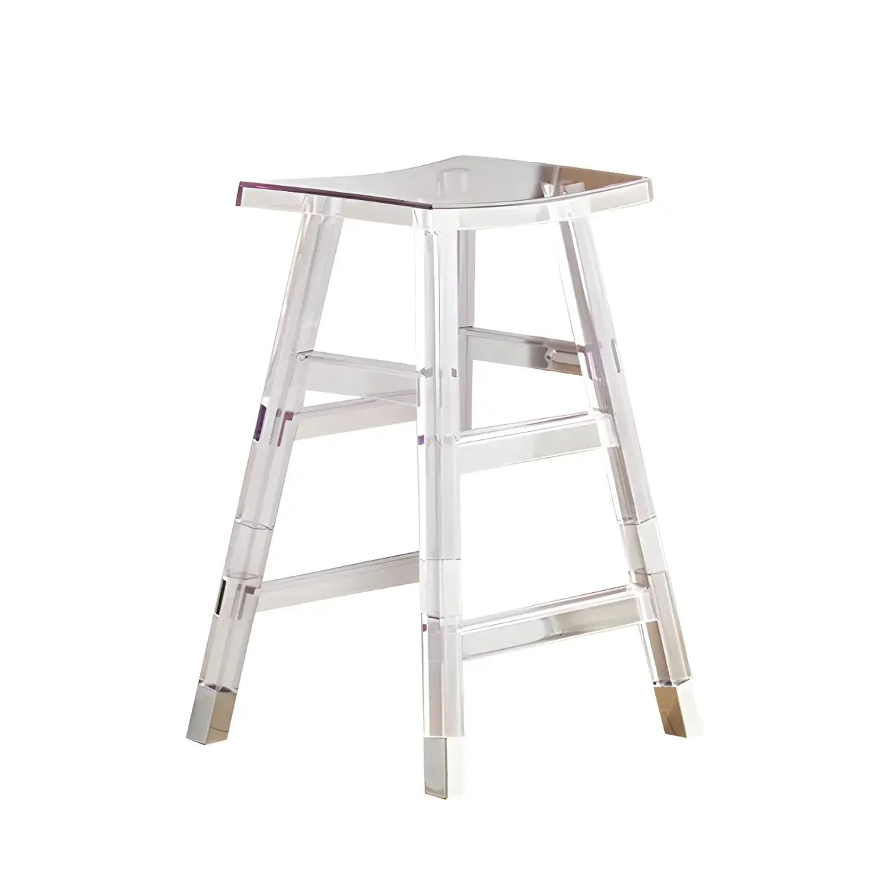 Vibrant Colors Acrylic Chic Coffee Chair Stackable Bar Stool
