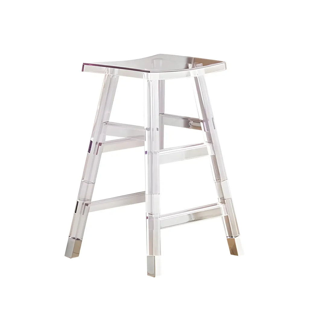 Vibrant Colors Acrylic Chic Coffee Chair Stackable Bar Stool