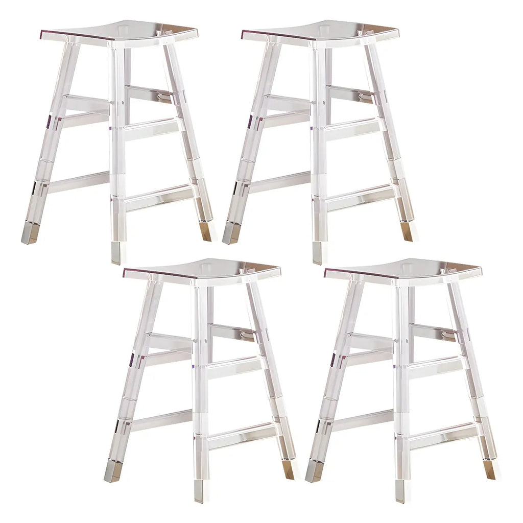 Vibrant Colors Acrylic Chic Coffee Chair Stackable Bar Stool