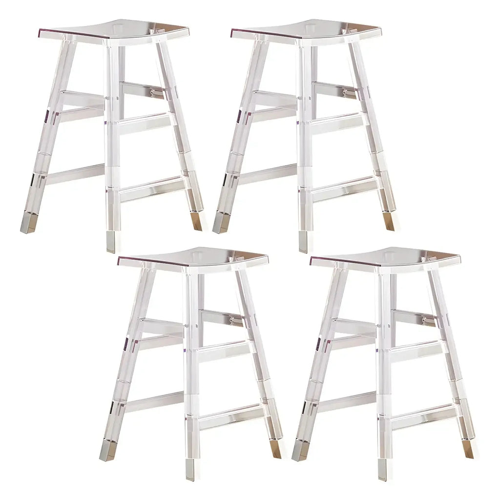 Vibrant Colors Acrylic Chic Coffee Chair Stackable Bar Stool