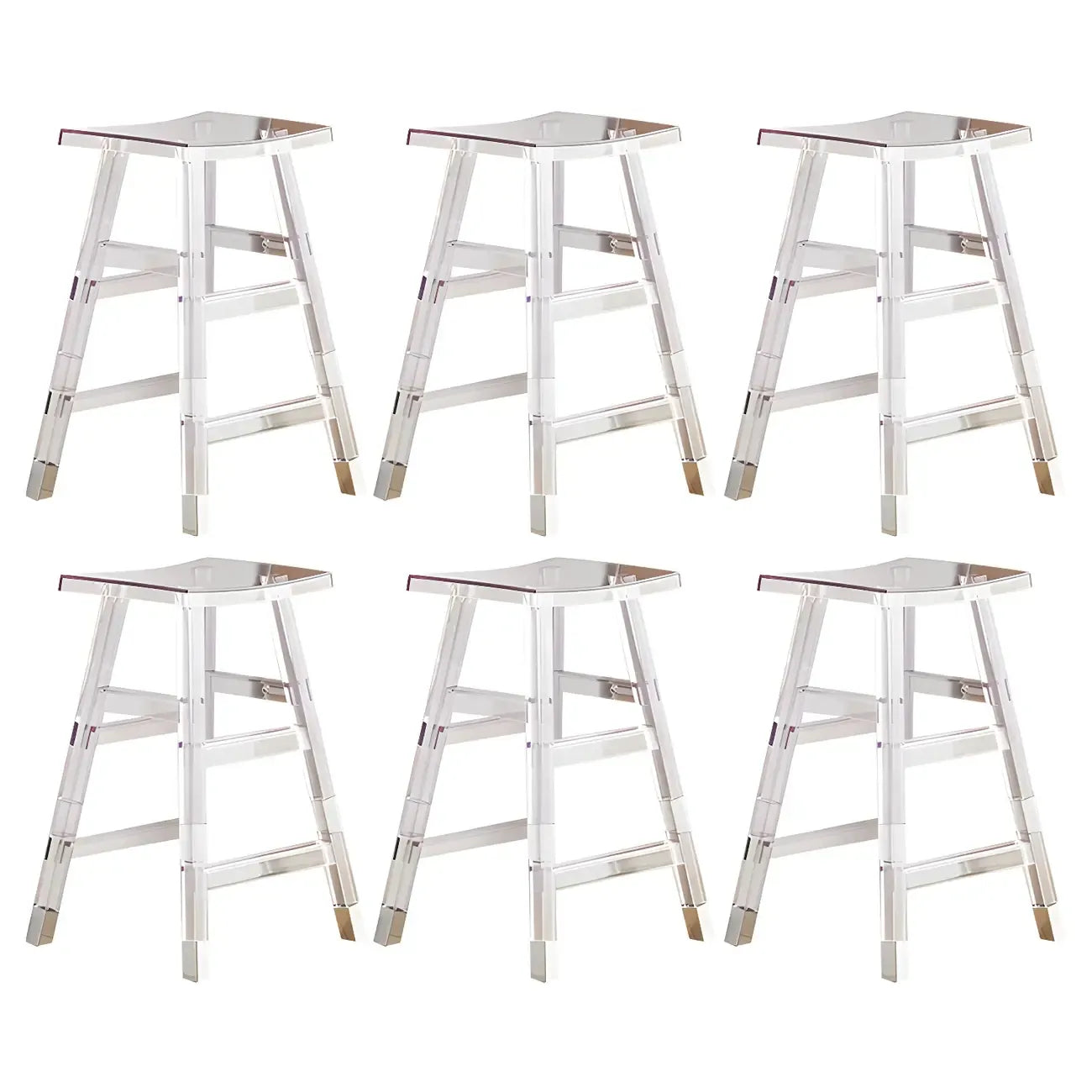 Vibrant Colors Acrylic Chic Coffee Chair Stackable Bar Stool