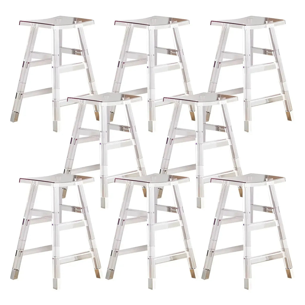 Vibrant Colors Acrylic Chic Coffee Chair Stackable Bar Stool