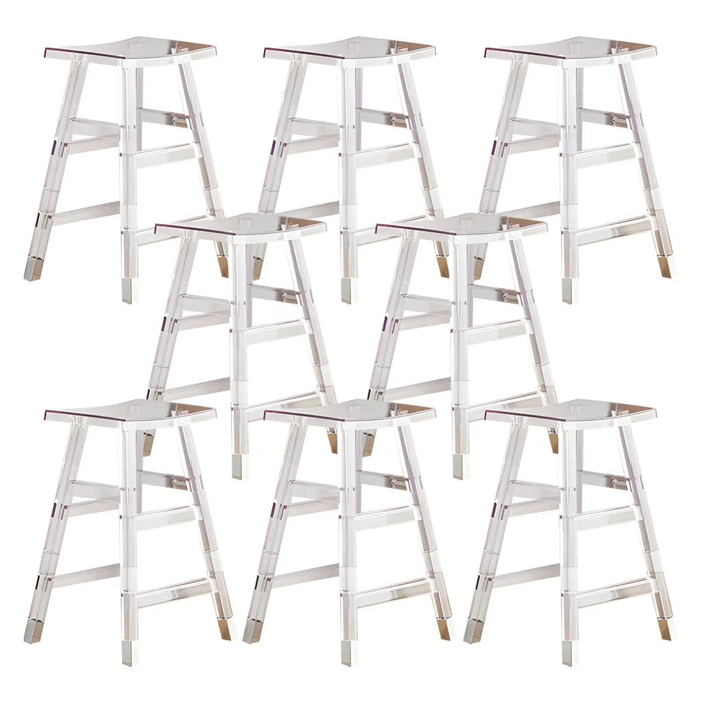 Vibrant Colors Acrylic Chic Coffee Chair Stackable Bar Stool