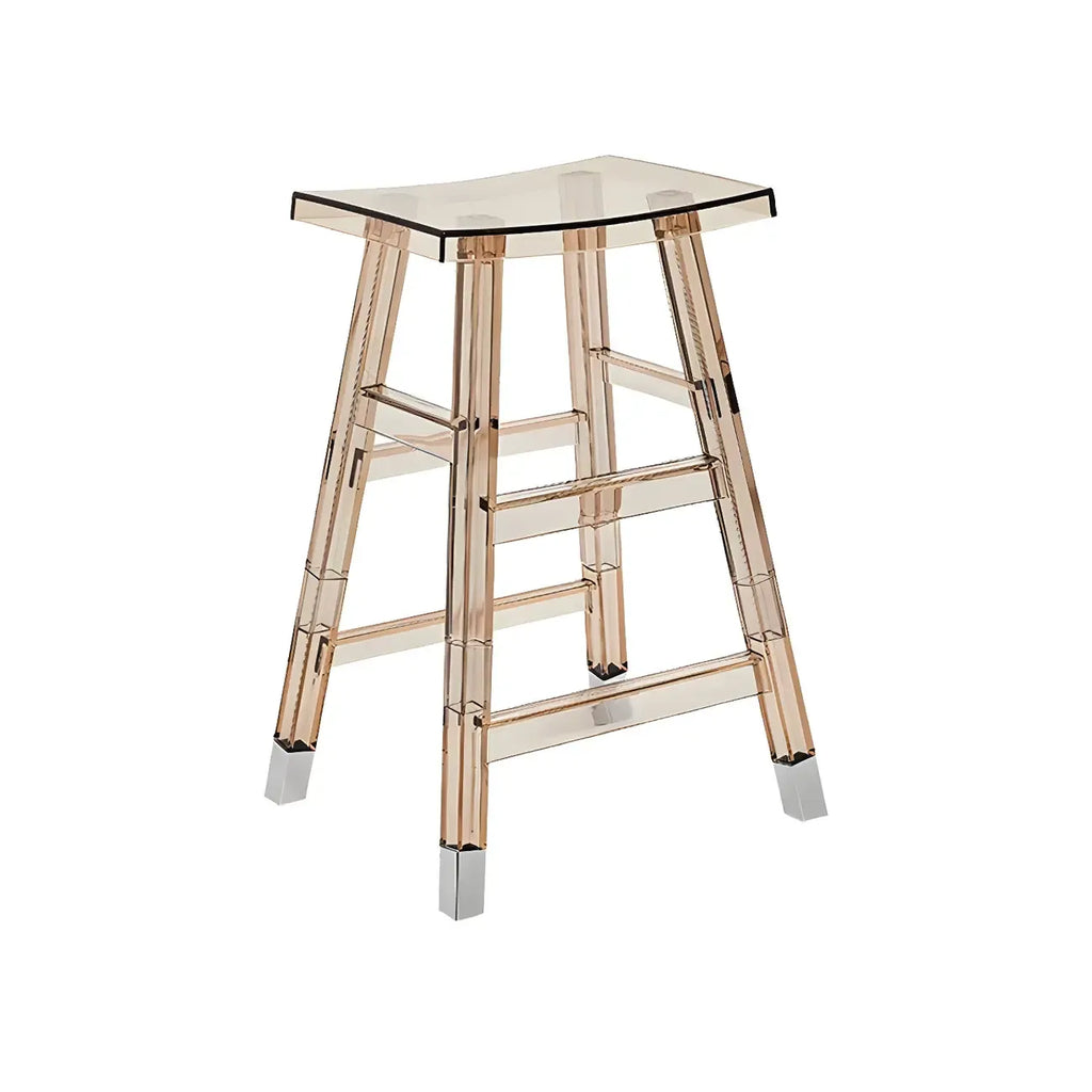 Vibrant Colors Acrylic Chic Coffee Chair Stackable Bar Stool