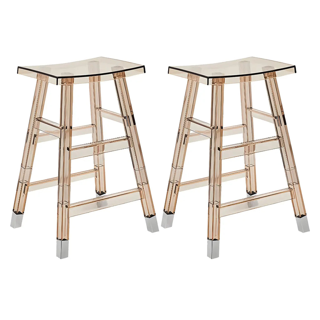 Vibrant Colors Acrylic Chic Coffee Chair Stackable Bar Stool