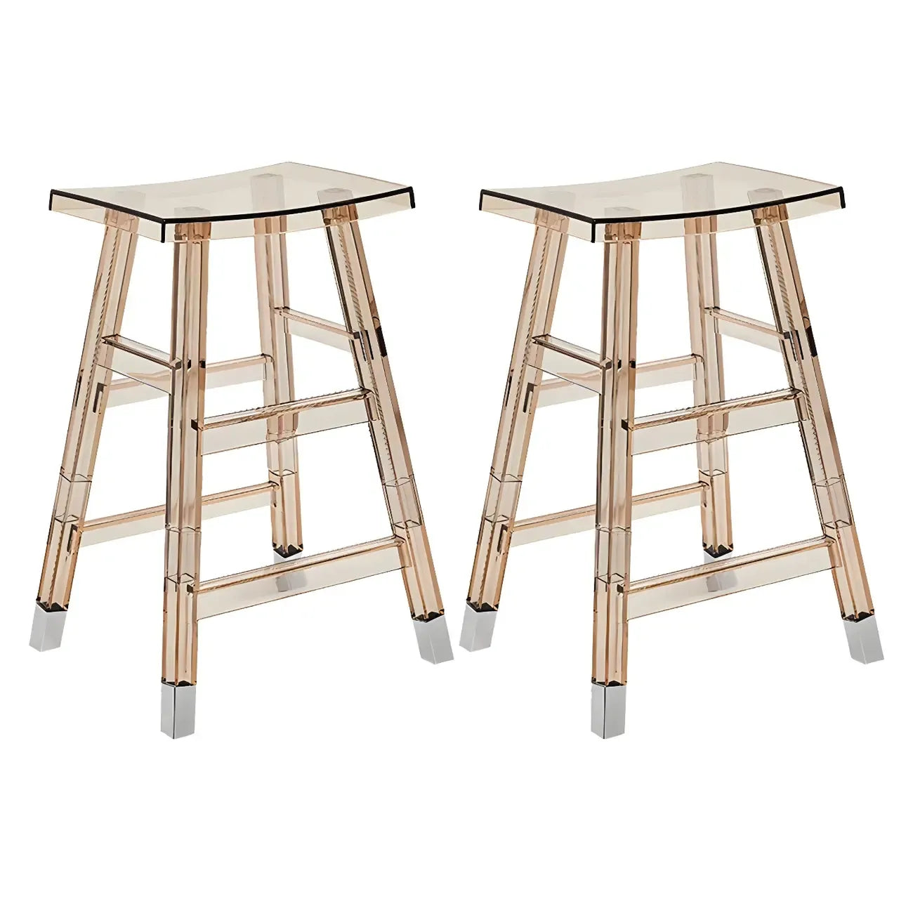 Vibrant Colors Acrylic Chic Coffee Chair Stackable Bar Stool