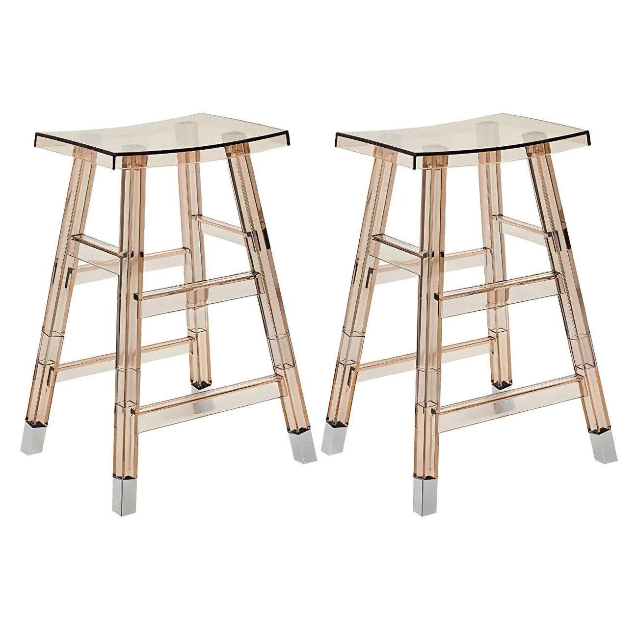 Vibrant Colors Acrylic Chic Coffee Chair Stackable Bar Stool