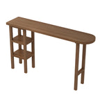 Modern Brown Wood Storage Bar Tables for Dining Room