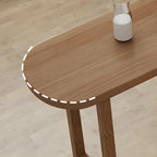 Modern Brown Wood Storage Bar Tables for Dining Room