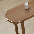 Modern Brown Wood Storage Bar Tables for Dining Room