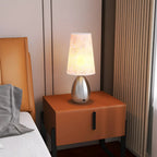 Elegant Black Fabric LED Touch Table Lamp for Bedroom