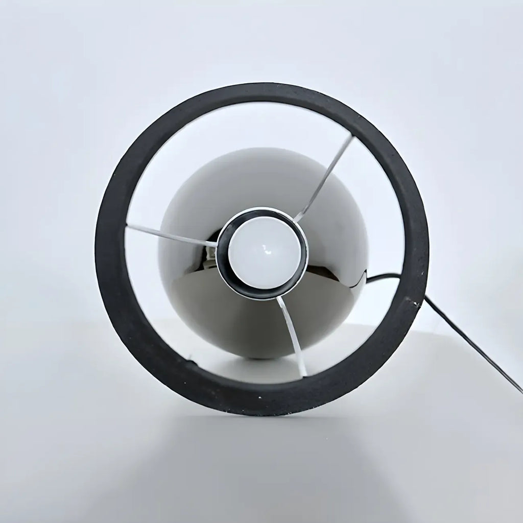 Elegant Black Fabric LED Touch Table Lamp for Bedroom