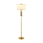 Contemporary Gold Standing Floor Lamp for Living Room