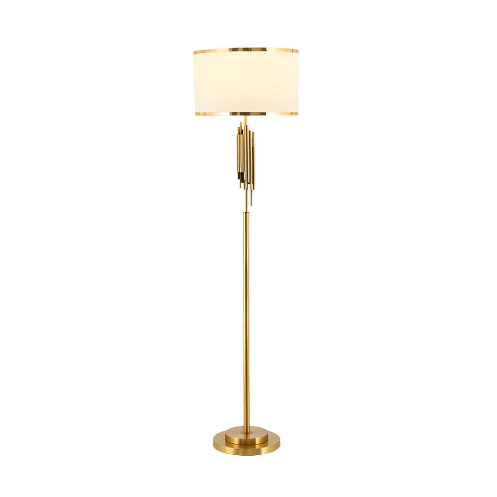 Contemporary Gold Standing Floor Lamp for Living Room