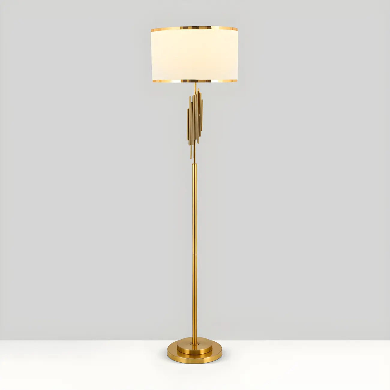 Contemporary Gold Standing Floor Lamp for Living Room