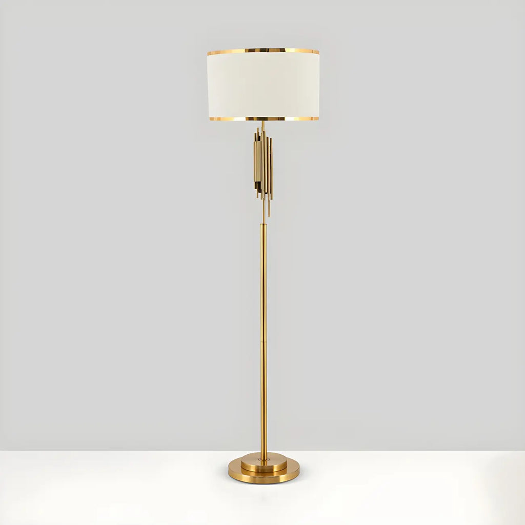 Contemporary Gold Standing Floor Lamp for Living Room