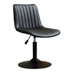 Adjustable Swivel Leather Bucket Bar Stools With Backs For Home Bar