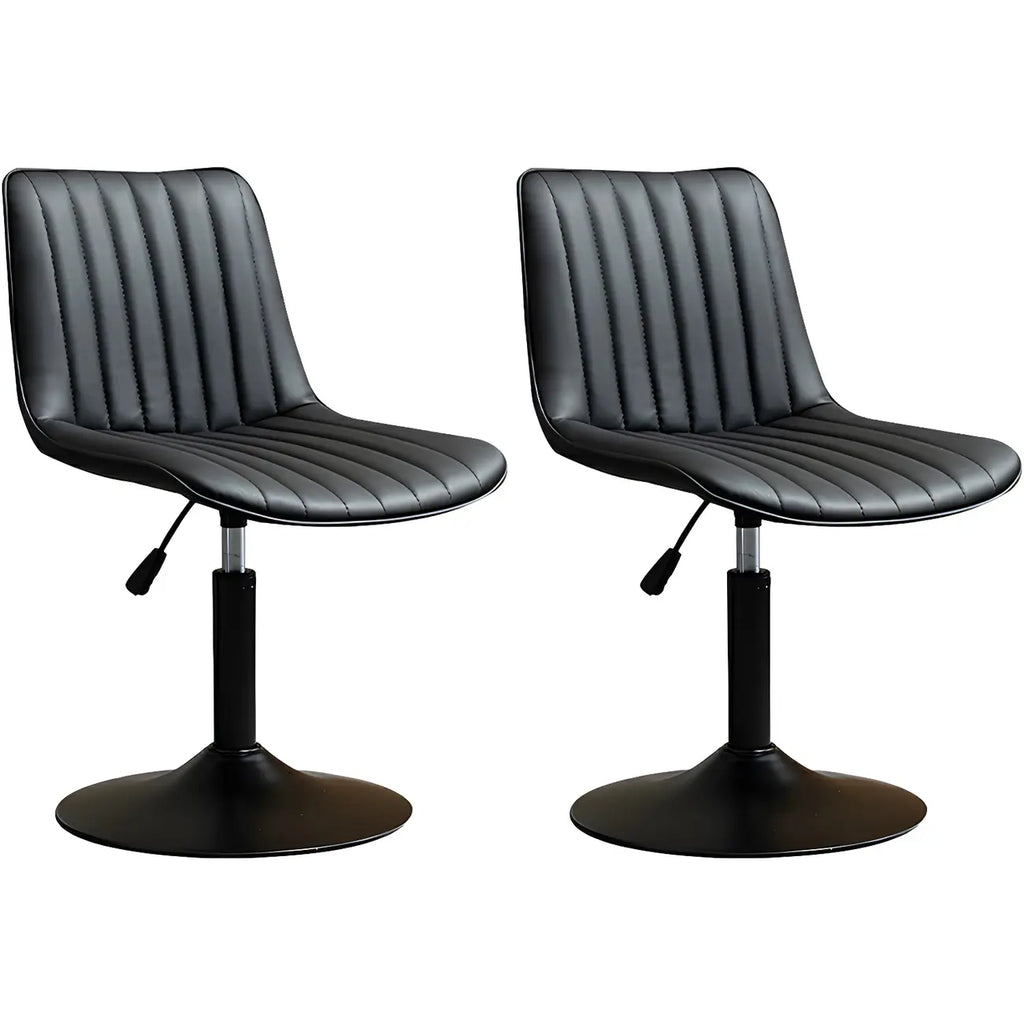 Adjustable Swivel Leather Bucket Bar Stools With Backs For Home Bar