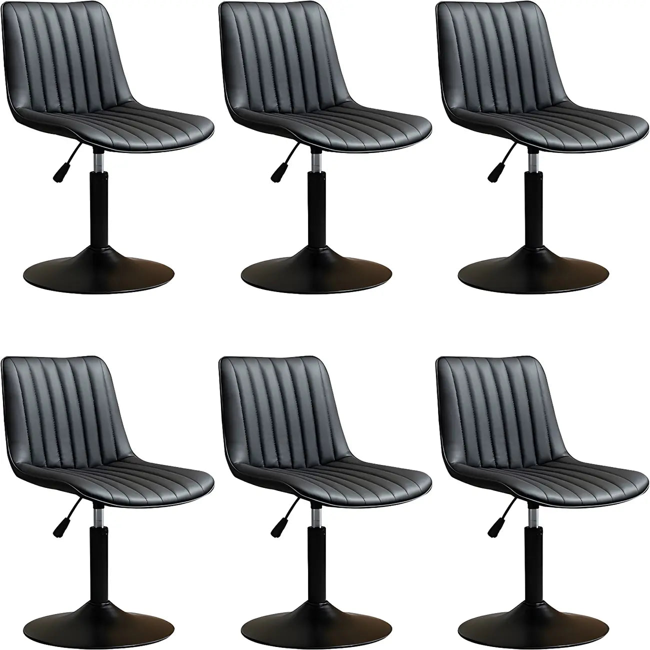 Adjustable Swivel Leather Bucket Bar Stools With Backs For Home Bar