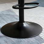 Adjustable Swivel Leather Bucket Bar Stools With Backs For Home Bar