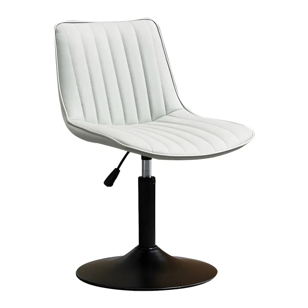 Adjustable Swivel Leather Bucket Bar Stools With Backs For Home Bar