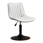 Adjustable Swivel Leather Bucket Bar Stools With Backs For Home Bar