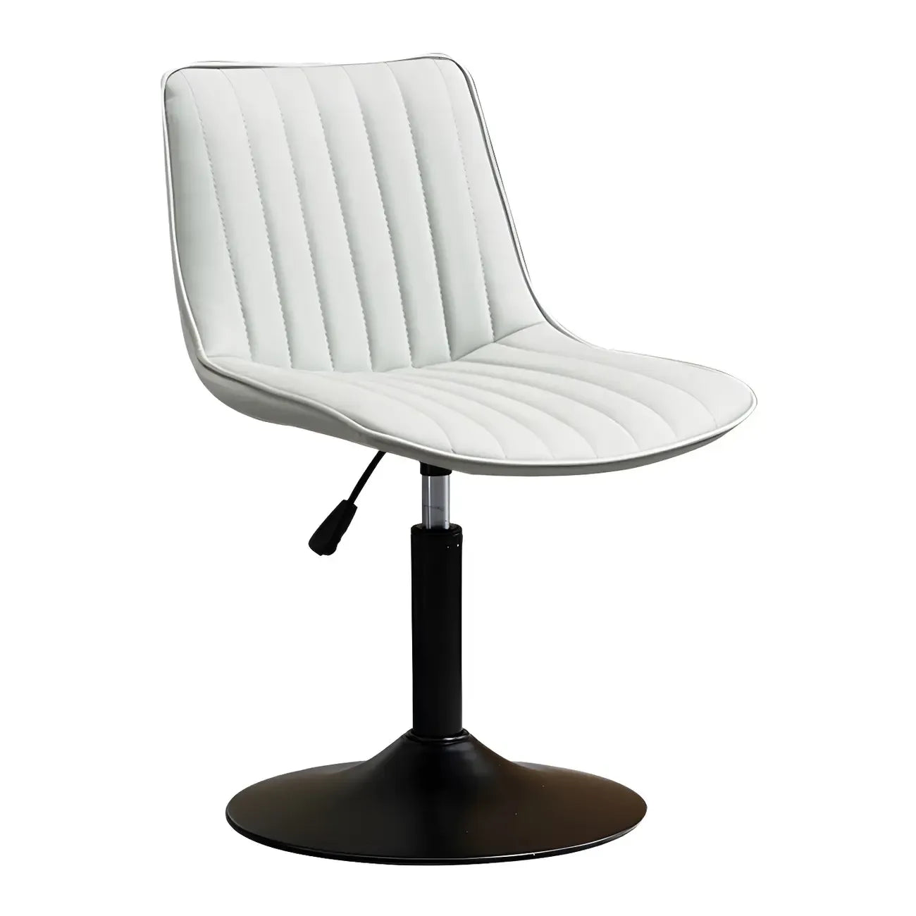 Adjustable Swivel Leather Bucket Bar Stools With Backs For Home Bar
