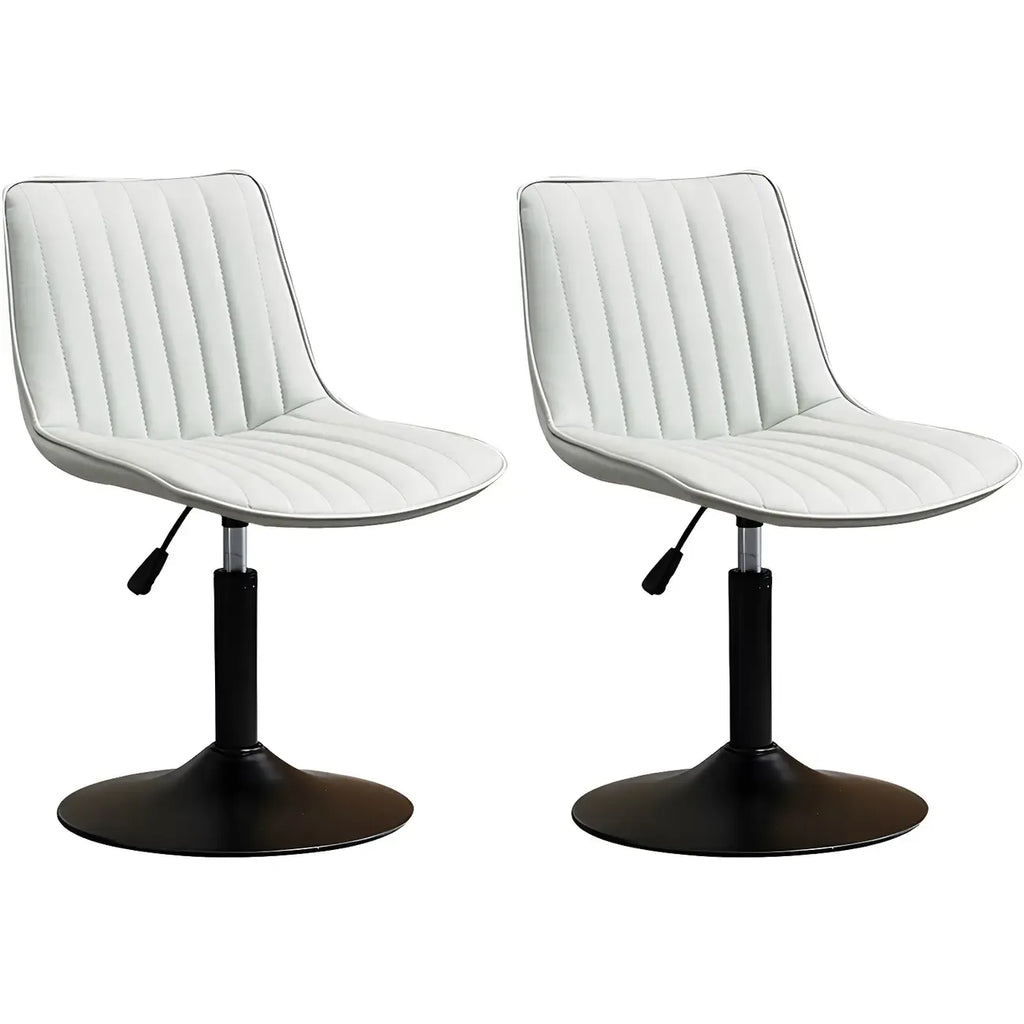 Adjustable Swivel Leather Bucket Bar Stools With Backs For Home Bar