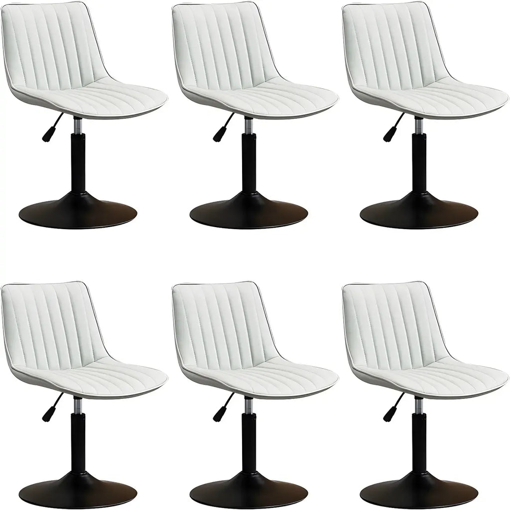 Adjustable Swivel Leather Bucket Bar Stools With Backs For Home Bar