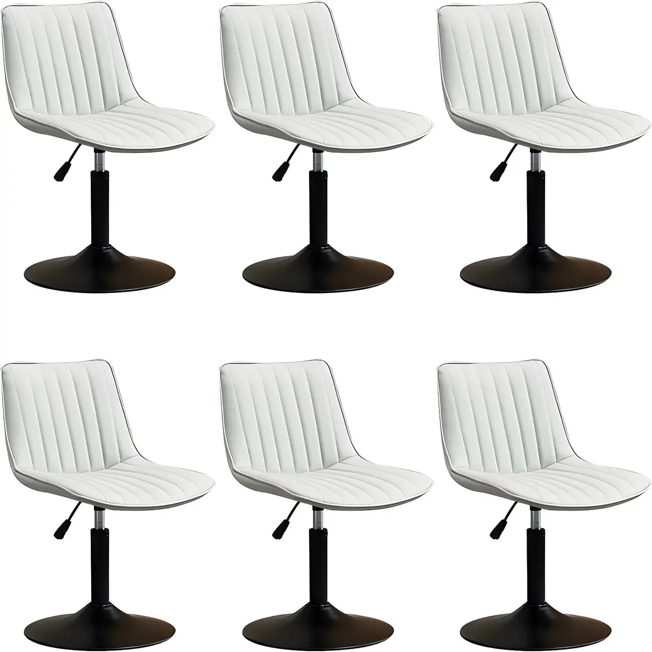Adjustable Swivel Leather Bucket Bar Stools With Backs For Home Bar