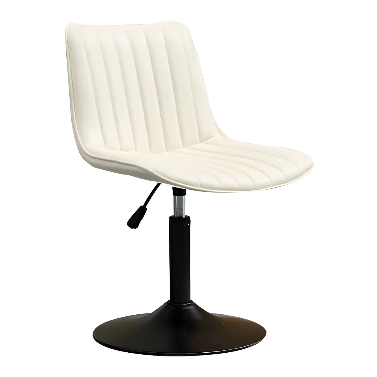 Adjustable Swivel Leather Bucket Bar Stools With Backs For Home Bar