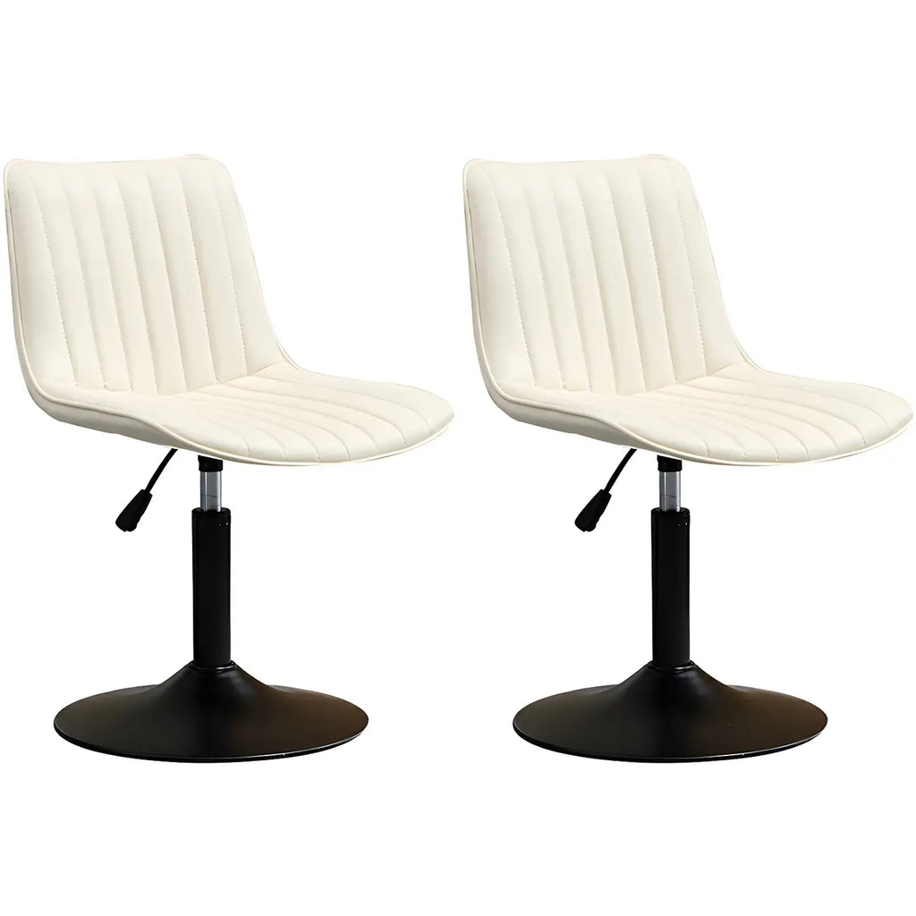 Adjustable Swivel Leather Bucket Bar Stools With Backs For Home Bar