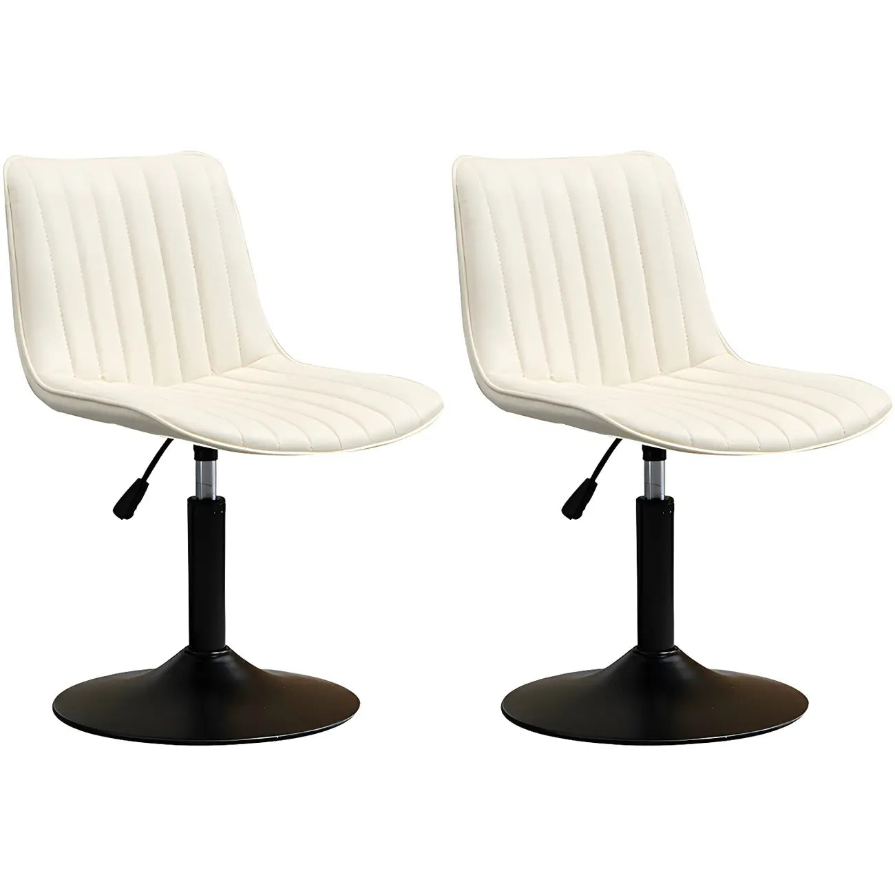 Adjustable Swivel Leather Bucket Bar Stools With Backs For Home Bar