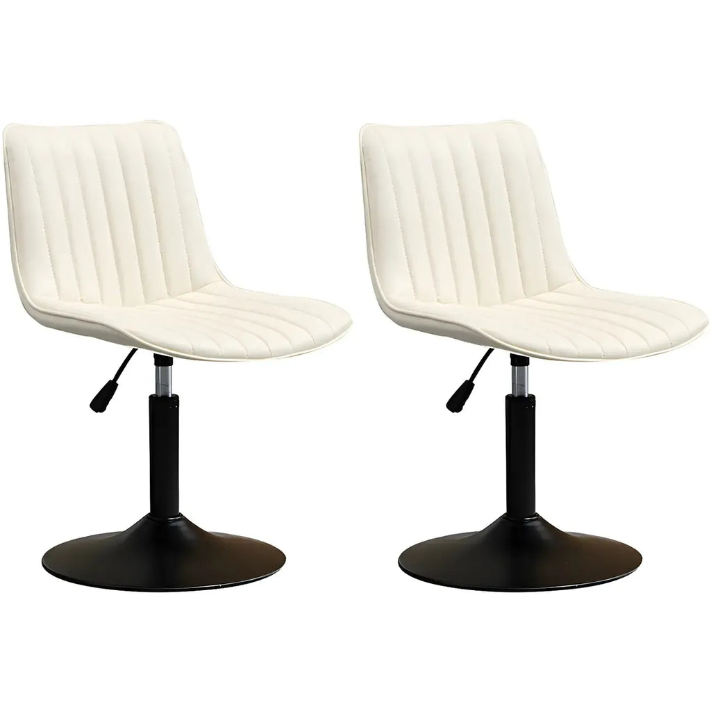Adjustable Swivel Leather Bucket Bar Stools With Backs For Home Bar