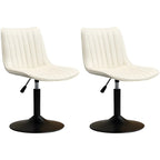 Adjustable Swivel Leather Bucket Bar Stools With Backs For Home Bar