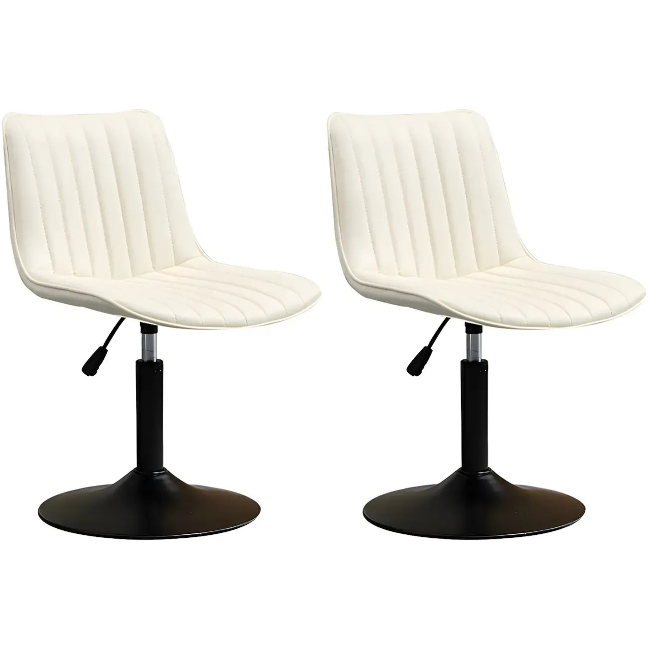 Adjustable Swivel Leather Bucket Bar Stools With Backs For Home Bar