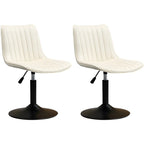 Adjustable Swivel Leather Bucket Bar Stools With Backs For Home Bar