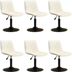 Adjustable Swivel Leather Bucket Bar Stools With Backs For Home Bar