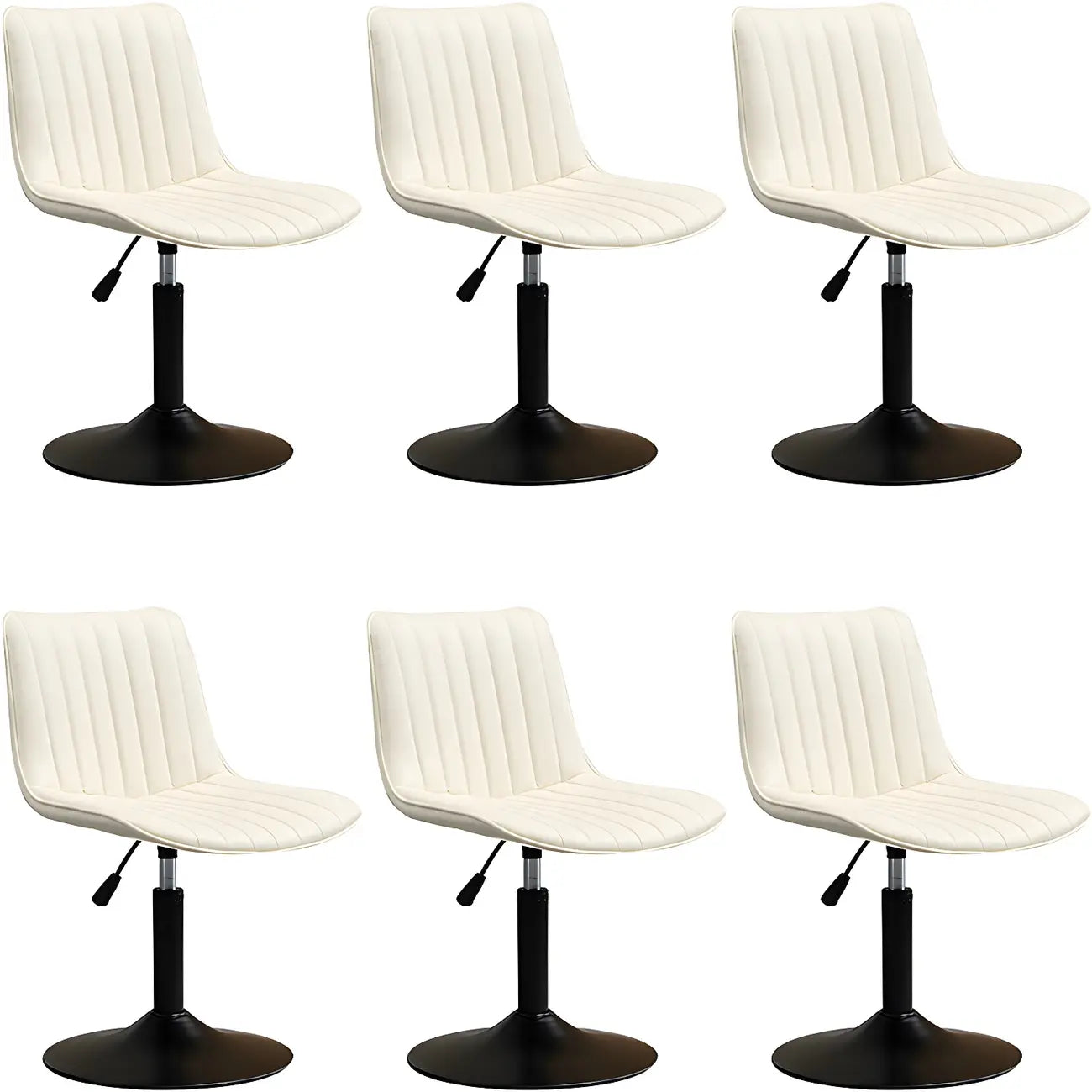 Adjustable Swivel Leather Bucket Bar Stools With Backs For Home Bar