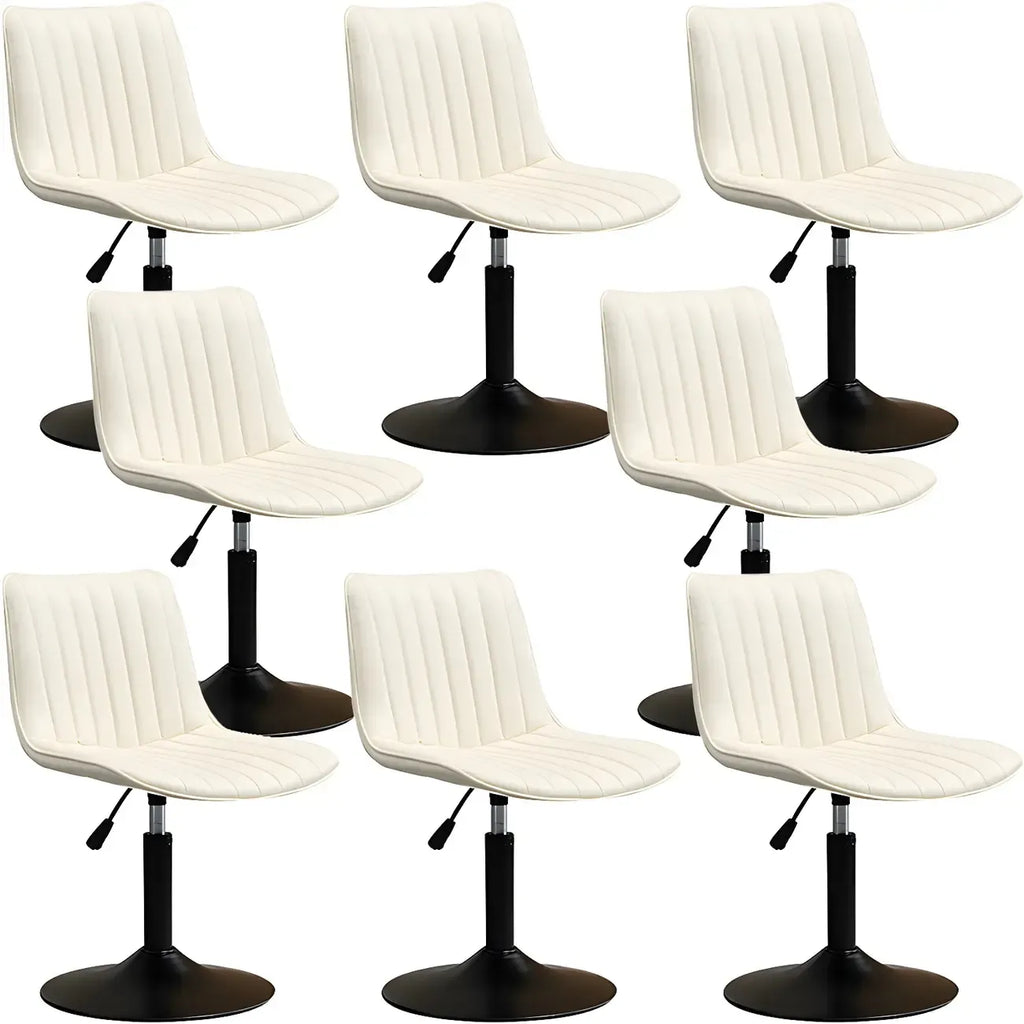 Adjustable Swivel Leather Bucket Bar Stools With Backs For Home Bar