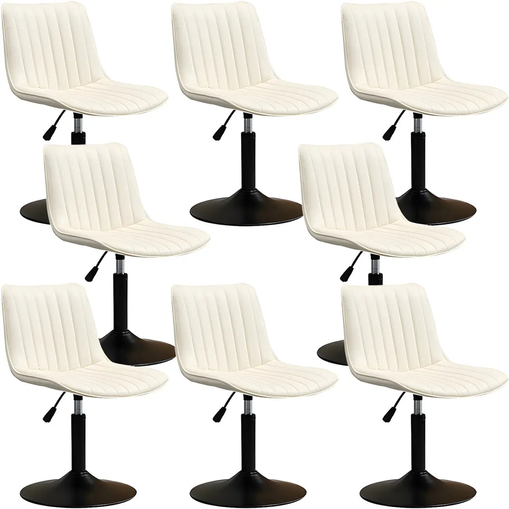 Adjustable Swivel Leather Bucket Bar Stools With Backs For Home Bar