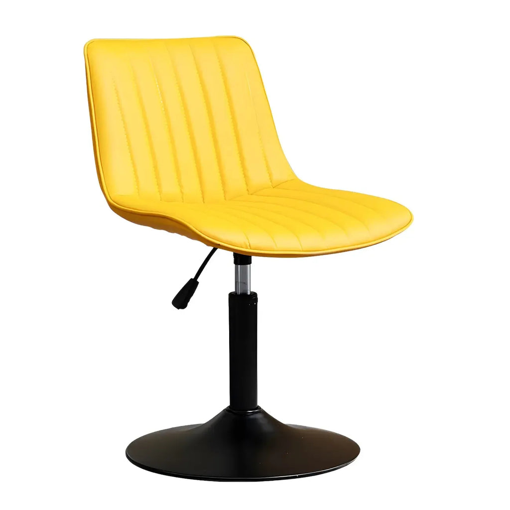 Adjustable Swivel Leather Bucket Bar Stools With Backs For Home Bar