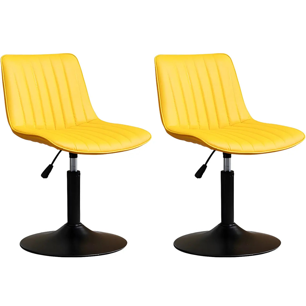 Adjustable Swivel Leather Bucket Bar Stools With Backs For Home Bar