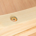 Scandinavian Round Natural Ash Wood Shelf Bar Tables