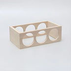 Natural Wooden Stackable Wine Rack Tabletop Wine Holder