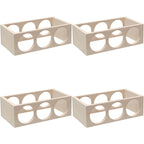 Natural Wooden Stackable Wine Rack Tabletop Wine Holder