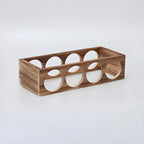 Natural Wooden Stackable Wine Rack Tabletop Wine Holder