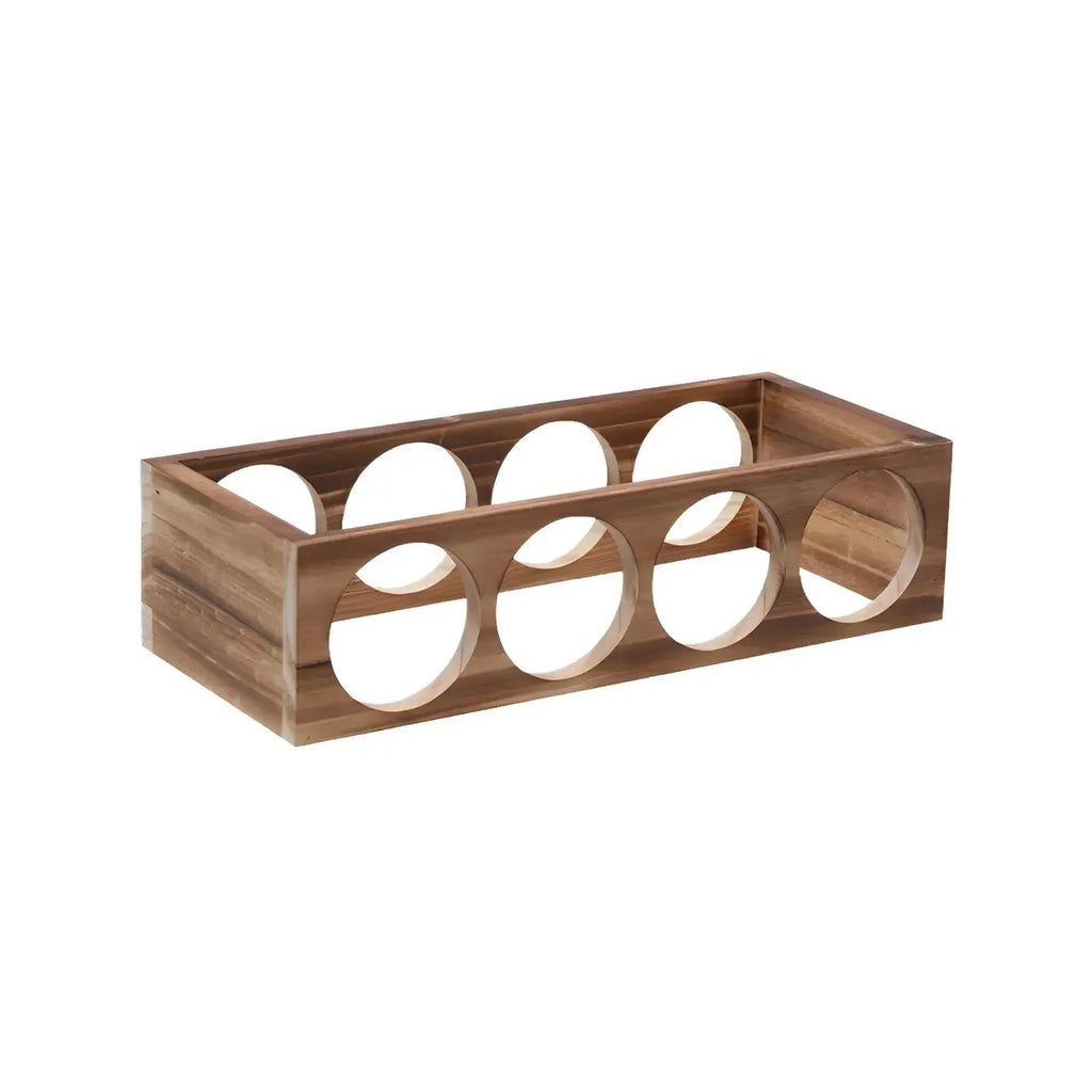 Natural Wooden Stackable Wine Rack Tabletop Wine Holder