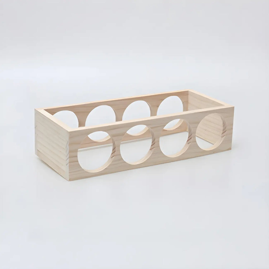 Natural Wooden Stackable Wine Rack Tabletop Wine Holder