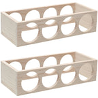 Natural Wooden Stackable Wine Rack Tabletop Wine Holder